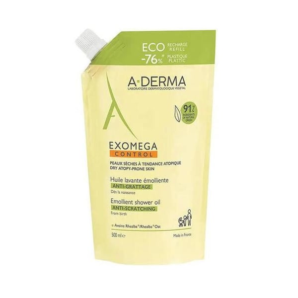 A-Derma Exomega Control Emollient Rengöringsolja Refill 500ml