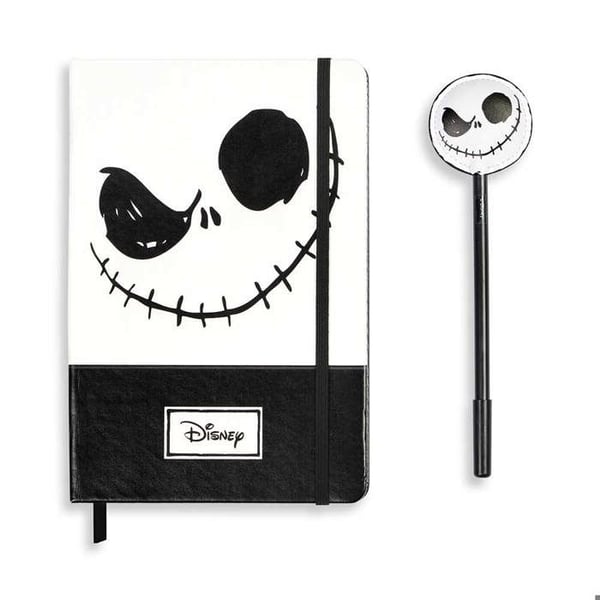 Journal + Stylo Mode - Disney L'Étrange Noël de M. Jack Ansikte - Svart - One Size
