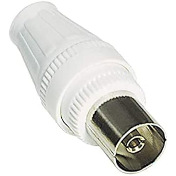 Kit - FICHE + TV-KONTAKT FLYTTBAR - Klar att installera - Enkel kontakt - D = 9,5 mm