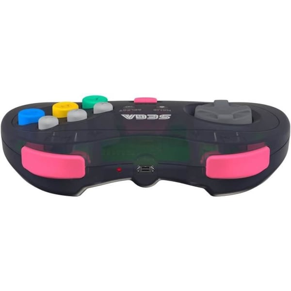 Retrobit - Sega Saturn Grå Controller 8 knapper trådløs 2.4Ghz - USB Dongle/Original Port inkluderet
