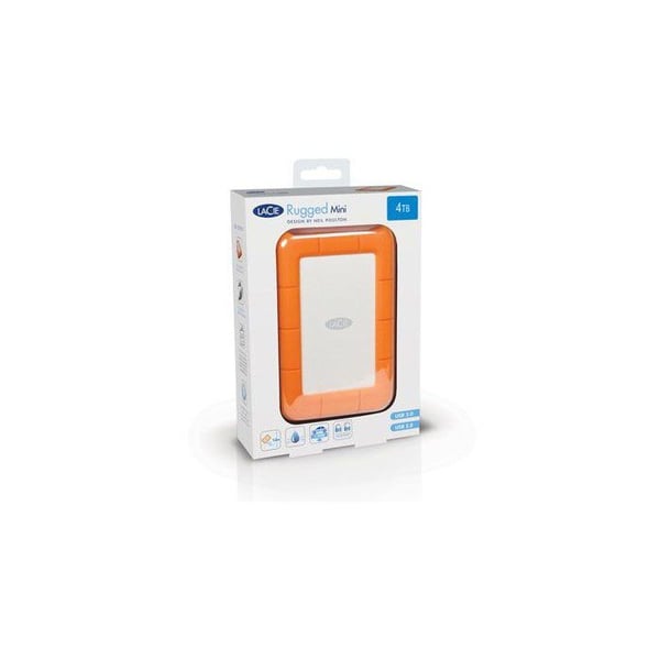Extern hårddisk - LACIE - Rugged Mini LAC9000298 - 2 To - 5400 varv/min - 3.2 Gen 1 - Orange / Silver
