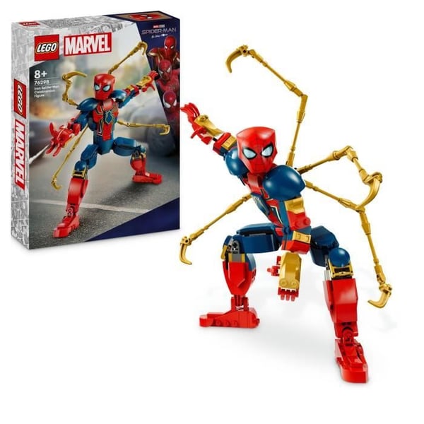 LEGO® Marvel 76298 Iron Spider-Man Minifigur Byggbar rollspel för barn