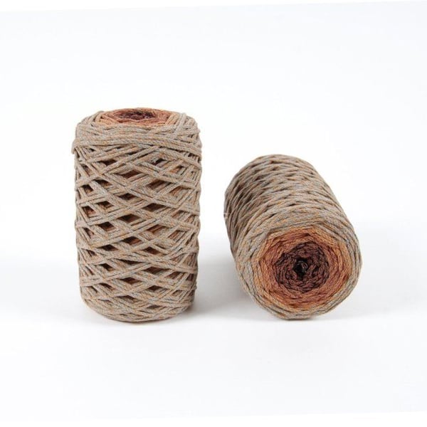 DMC - Ekologisk återvunnen bomullstråd Eco Vita Multico 4mm 250g Col. 105 beige orange