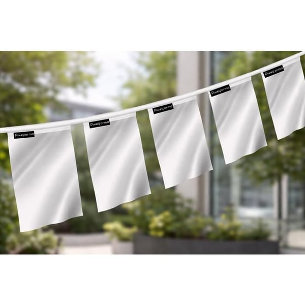 Girlang – Liberias flagga – 14 x 21 cm – Polyester – Att hänga – 20 stycken