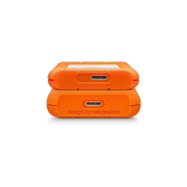 Extern hårddisk - LACIE - Rugged Mini LAC9000298 - 2 To - 5400 varv/min - 3.2 Gen 1 - Orange / Silver