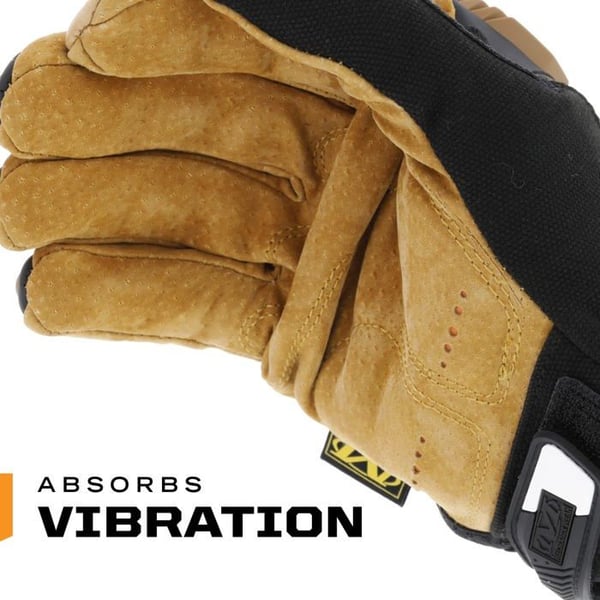 Mechanix bär bygghandske