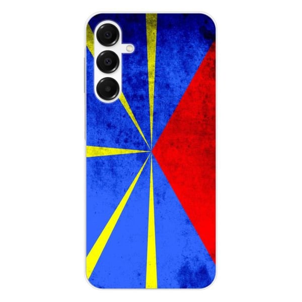 Silicone skal - Kompatibel med Samsung Galaxy A16 - design flagga Reunion