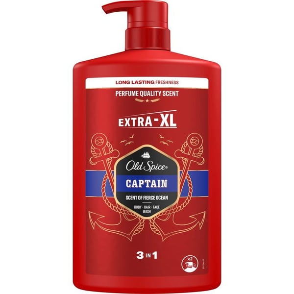 OLD SPICE Kapten Duschgel och schampo 3i1 1000ml