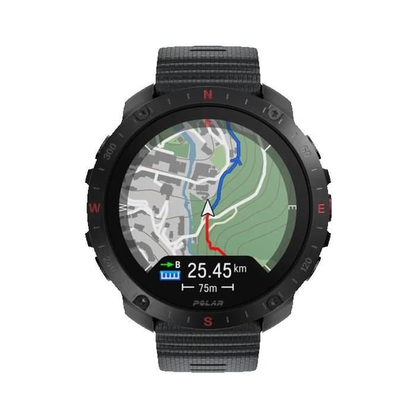 Polar Grit X2 Pro Night Black, avancerad spår- och utomhussportklocka