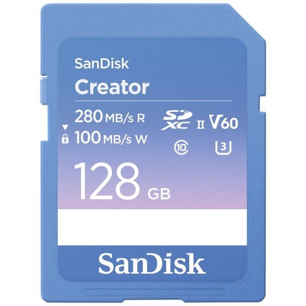 SDXC-kort - SanDisk - Extreme PRO - 128 GB - V60 - 280 MB/s läsning
