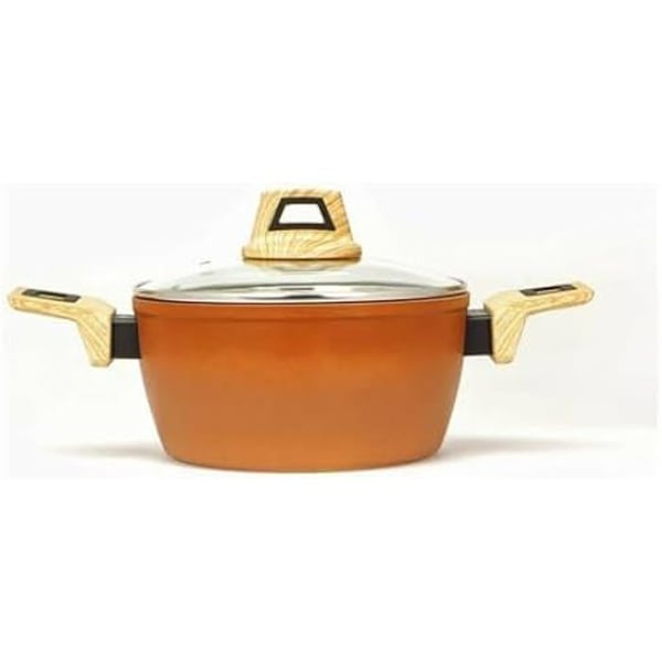 Kruka - Terrakotta - 28 cm - Tryckkokare - Kompatibel med alla värmekällor - Terrakottafärg