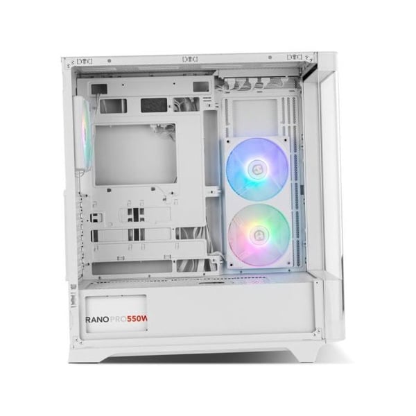 PC-låda NOX Hummer ETHER Semitorre Gaming Curved ATX USB-C Vit