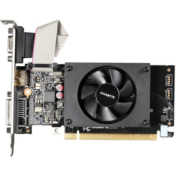 GIGABYTE - GT 710 - Grafikkort - NVIDIA D3 - 2 Go - Serie 2GL 2.0