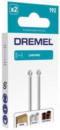 Set med 2 st DREMEL 192 höghastighetstålskärare (4,8 mm för snidning och gravering)