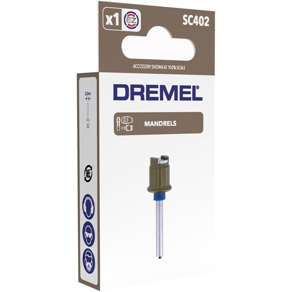 Adapter - DREMEL S402 SpeedClic Chuck - Grå - 2 års garanti - Mått 18x50x100
