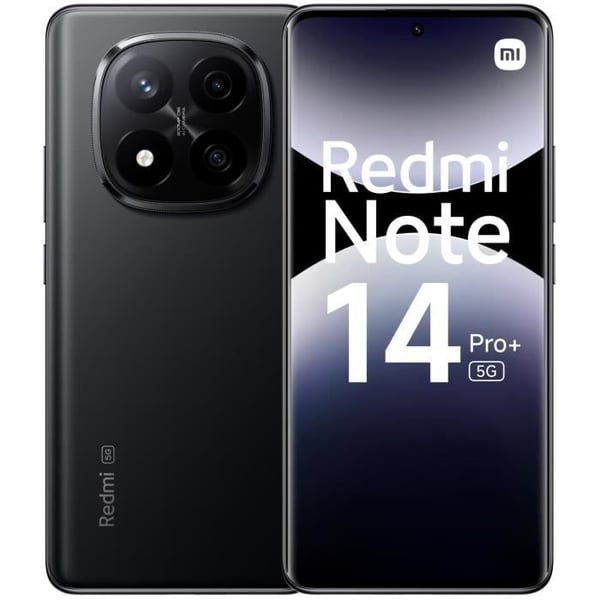 XIAOMI - Redmi Note 14 Pro+ 5G - 12 GB + 512 GB - Midnattssvart