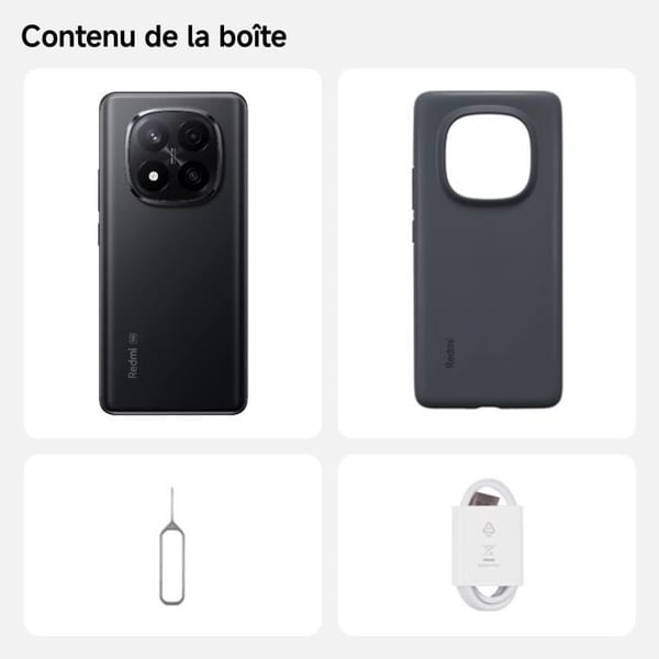 XIAOMI - Redmi Note 14 Pro+ 5G - 12 GB + 512 GB - Midnattssvart