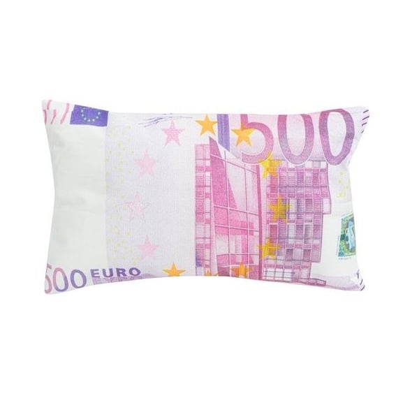 Coussin sedel på 500 euro Mjukt kudde 500 euro