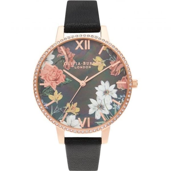 Damklocka - Olivia Burton - OB16BF31 - Läder och rostfritt stål - 34 mm urtavla - Quartz