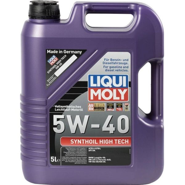 Degrippant - Smörjmedel Liqui Moly Motorolja Synthoil High Tech 5w-40 5l