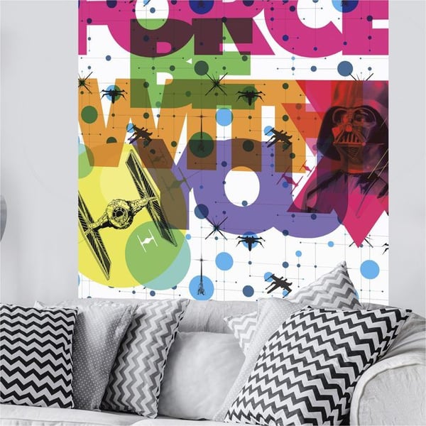 Giant poster - Star Wars - Pop Neon Geometrics - H 200 x L 120 cm - Väggdekoration - Inomhus