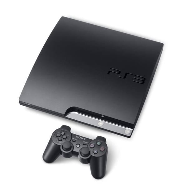 PS3-konsol - Sony - 320 GB - Svart - Bundle - Gratis Assassin's Creed 2-spel