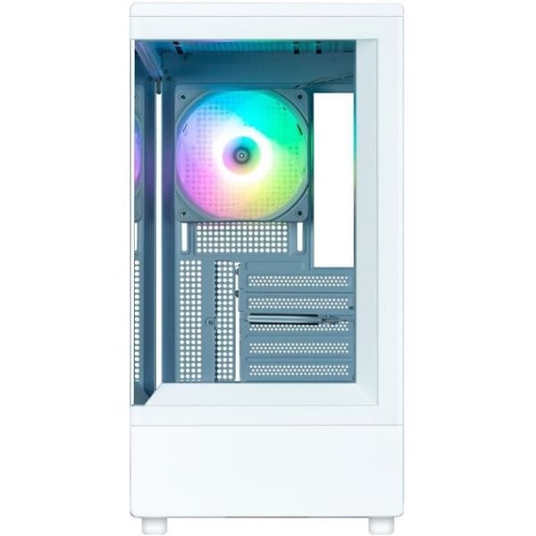 PC-kotelo - ZALMAN - P10 - Mini torni - M-ATX - Valkoinen - Karkaistu lasi - USB-C ja A-RGB