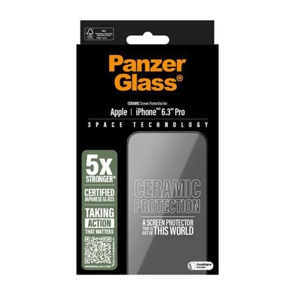 Skärmskydd - PANZER GLASS - iPhone 16 Pro - Oléofobisk - Repbeständig - Vitrokeramik