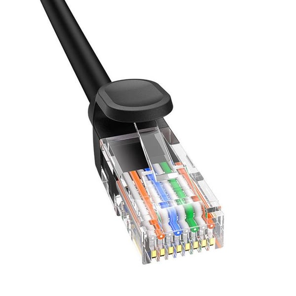 Nätverkskabel Ethernet - BASEUS - CAT5 - 8 M - Svart - RJ45 - Snabb överföring 1000 Mbit/s