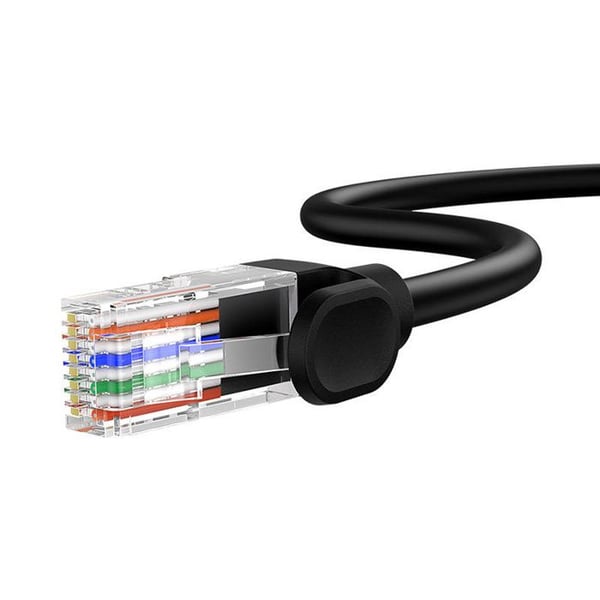 Nätverkskabel Ethernet - BASEUS - CAT5 - 8 M - Svart - RJ45 - Snabb överföring 1000 Mbit/s
