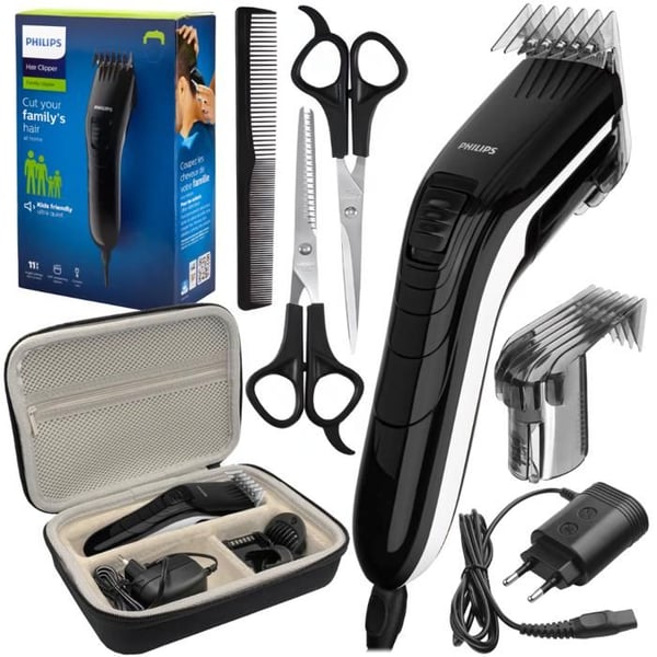 Hårklippare - Philips - QC5115 15 - Tyst med fodral och komplett frisörkit