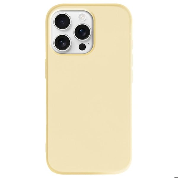 Skal för iPhone 16 Pro - AVIZAR - Fast Cover - Gul - Soft-touch - Stöt- och repbeständig
