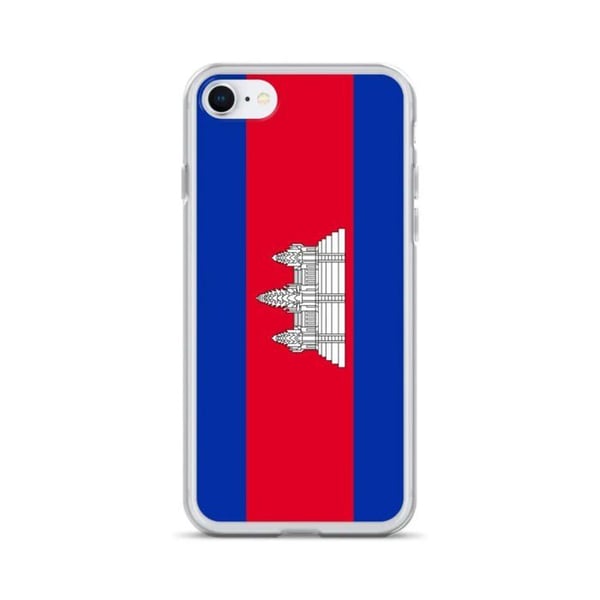 Mobilskal - PIXELFORMA - Kambodjas flagga - Kompatibel med iPhone 11 Pro - Mjuk - Stötsäker