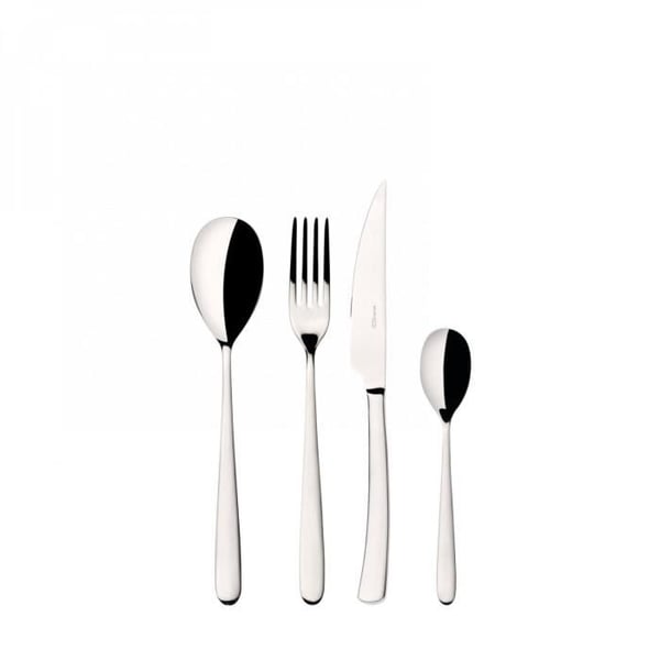 Ménagère - PRELUDIO - 24 Delar - Rostfritt stål 18/10 - Modern design - Diskmaskinssäker