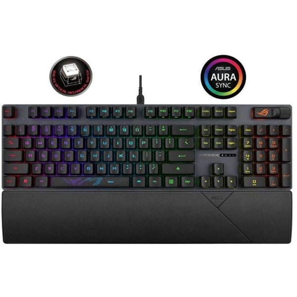 Spelklaviatur - ASUS - ROG STRIX SCOPE II - Mekanisk - Bakgrundsbelyst - US