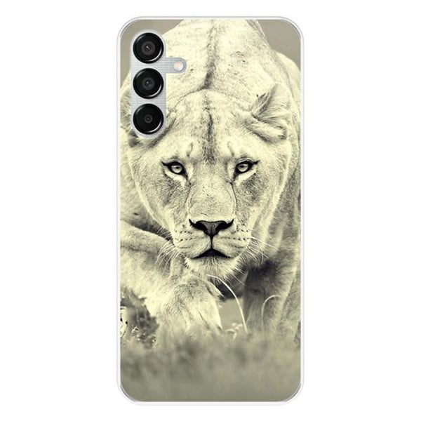 Tryckt silikonfodral som är kompatibelt med Samsung Galaxy M15 5G Lioness