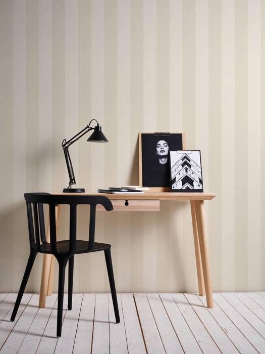 A.S. Creation Karl Lagerfeld 378495 non-woven tapet med ränder 0,53 m x 10,05 m beige