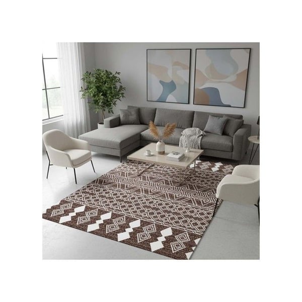 Matta - MELIS HOME - Modern berber - Chenille & Bomull - HD digitaltryck - Halkskydd
