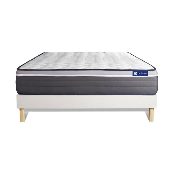 Sängset Madrass Sängbotten 120x190 cm - Vit Sängbotten (i kit) - Actilatex Plus