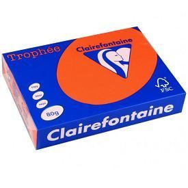 Trophy färgpapper A4 80g - CLAIREFONTAINE - Kardinalröd