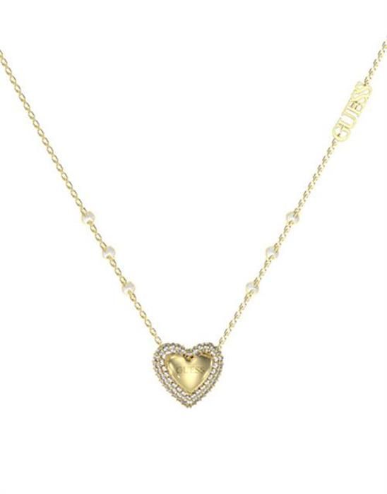 Collier hjerte i forgyldt metal Beloved JUBN05018JWYGT/U