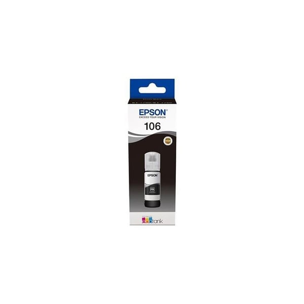Bläckbehållare - EPSON - 106 - 70 ml - fotosvart - för EcoTank ET-7700, ET-7750, L7160, L7180