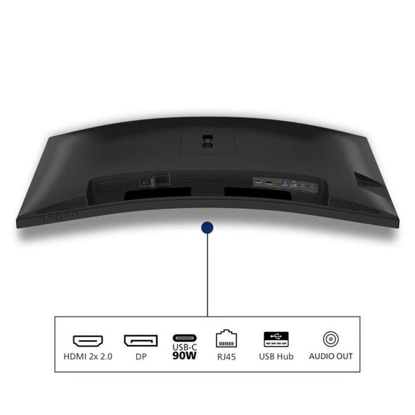 Kurvet skærm - PHILIPS - 34B2U3600C - WQHD 34 Tommer - 120 Hz - Indbyggede højttalere