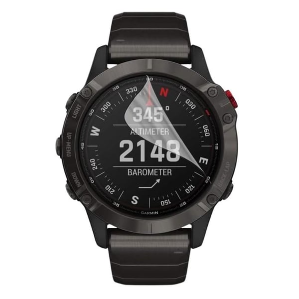 Skärmskydd för Garmin Fenix 6X Pro [Pack 6] Ultra Tun Skyddande Plastfilm Phonillico