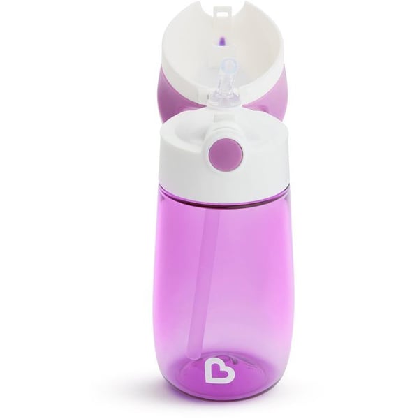 Mugg med sugrör - KOPP - Lila - 355 ml - Ergonomisk - Stöttålig
