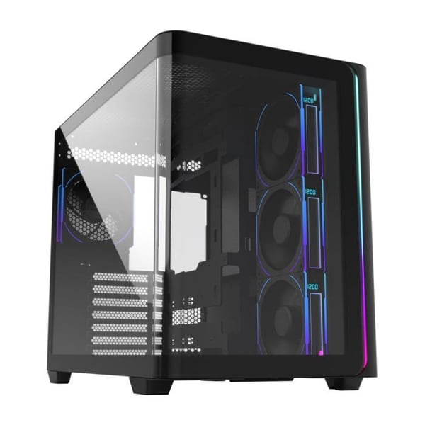 Boîtier Tour Midi - Redragon - Fortron FSP GEH M580 BP - ATX/M-ATX/M-ITX - ARGB - Svart