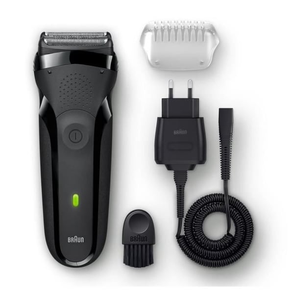 BRAUN SERIES 3 300S Återuppladdningsbar elektrisk rakapparat - Svart