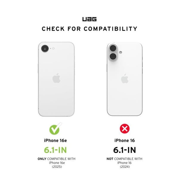 Uag Verre hærdet iPhone 16e av