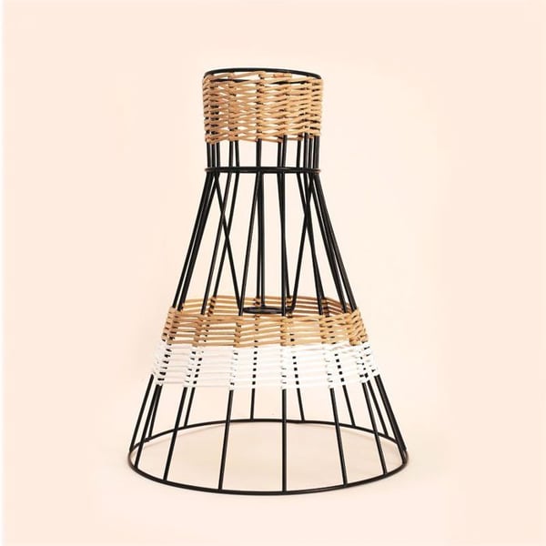 Svart underkjol lampskärm 33 x 25 cm