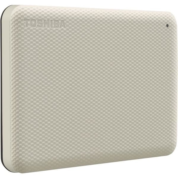 Extern hårddisk - TOSHIBA - CANVIO ADVANCE - 2 TB - Vit - Säkerhets- och säkerhetskopieringsprogram ingår